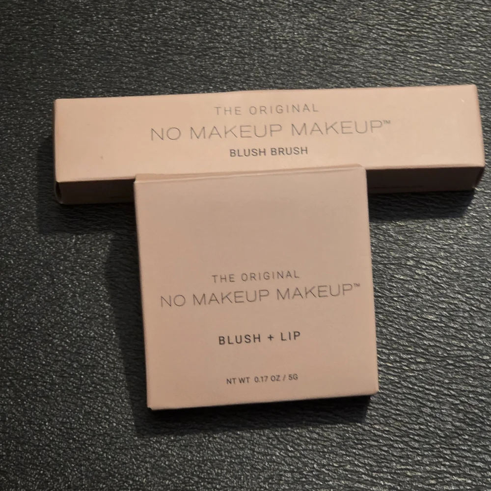 No Makeup Makeup Blush in Pink and No Makeup Makeup Blush Brush